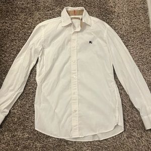 Authentic Burberry White Long sleeve Shirt - Size Small